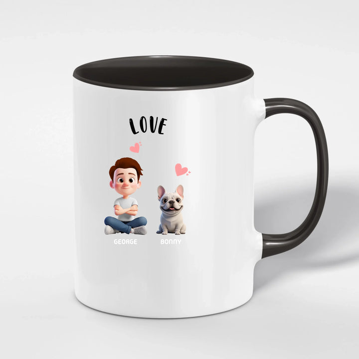 Personalized Ceramic Mug with Color Inside | PAWNI
