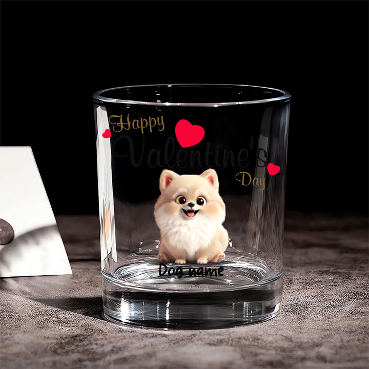 Round Whiskey Glass | VALENTINE'S DAY | PAWNI
