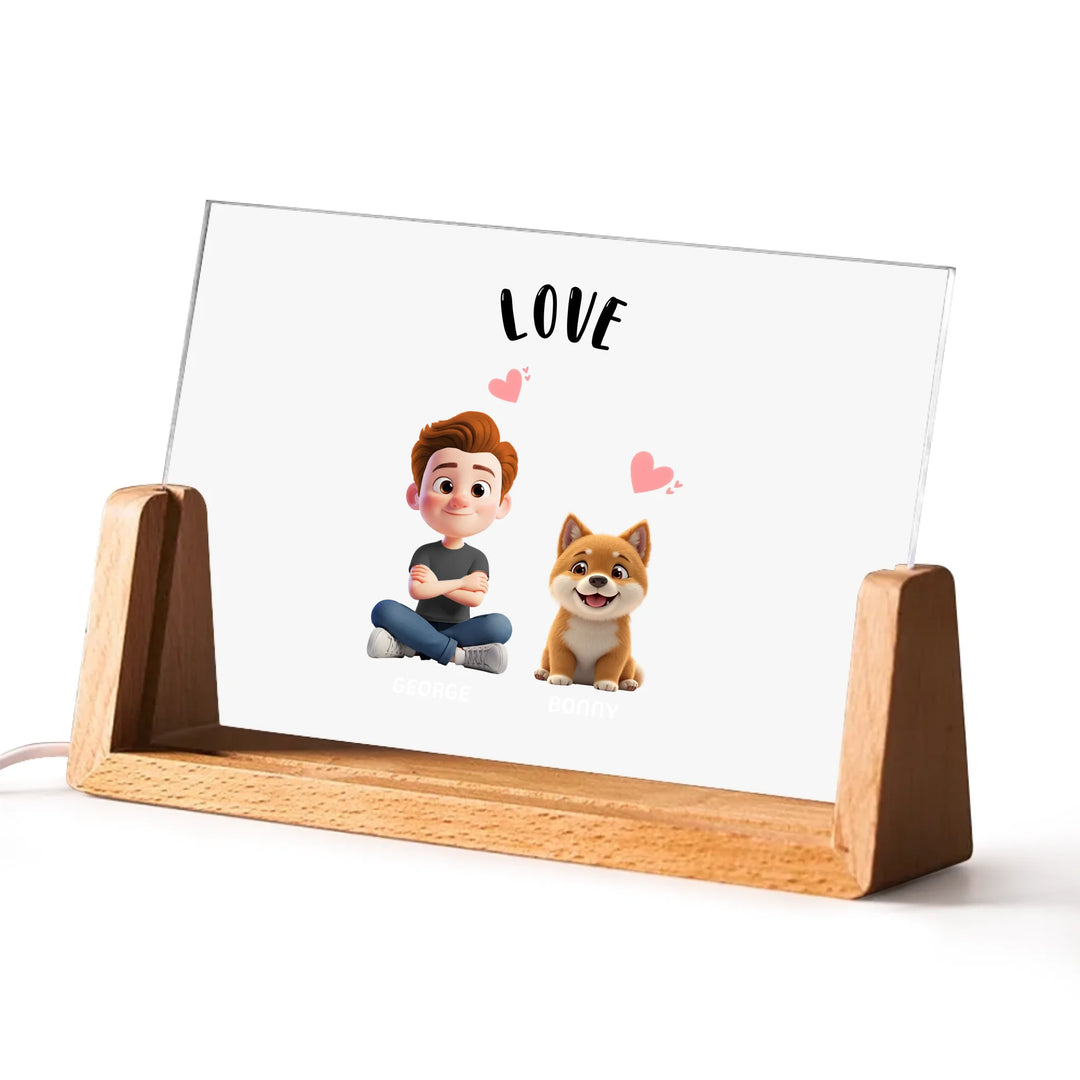 Custom Shape Acrylic Plaque | DOG/CAT MOM | PAWNI