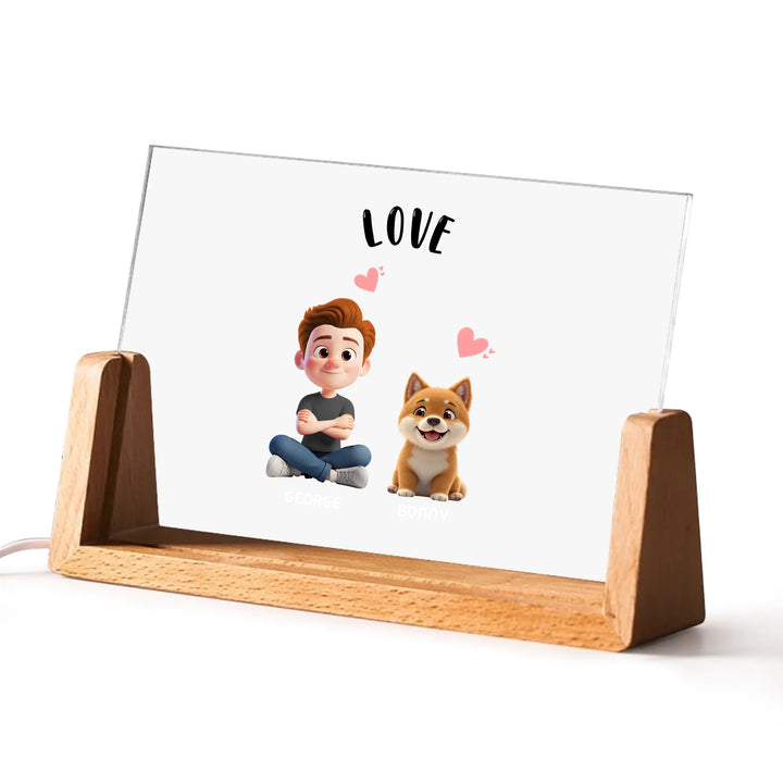 Custom Shape Acrylic Plaque | DOG/CAT MOM | PAWNI
