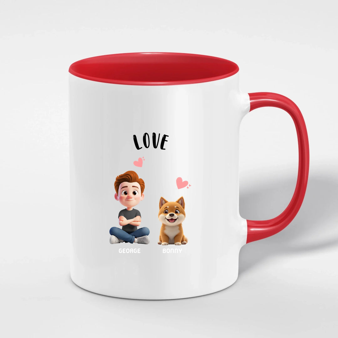 Personalized Ceramic Mug with Color Inside | PAWNI