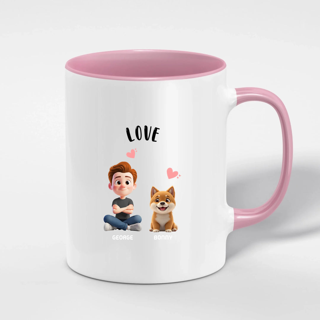Personalized Ceramic Mug with Color Inside | PAWNI