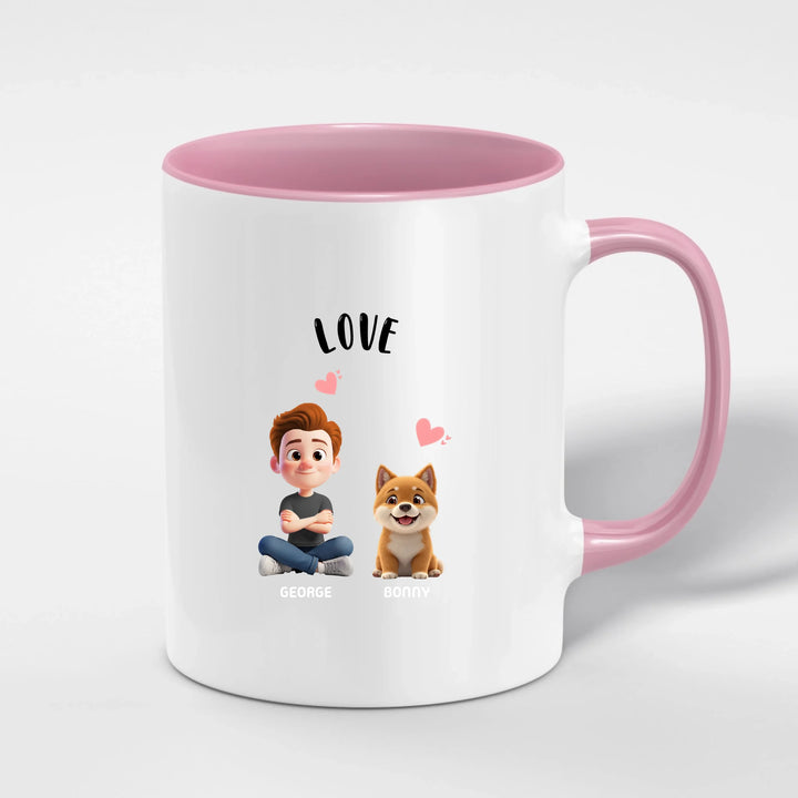 Personalized Ceramic Mug with Color Inside | PAWNI