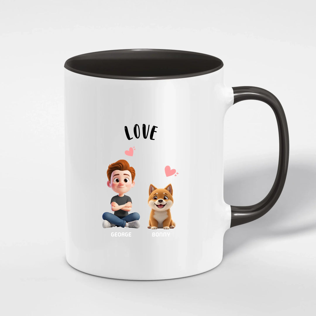 Personalized Ceramic Mug with Color Inside | PAWNI