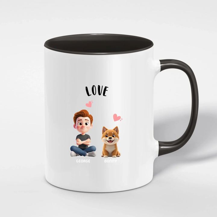 Personalized Ceramic Mug with Color Inside | PAWNI