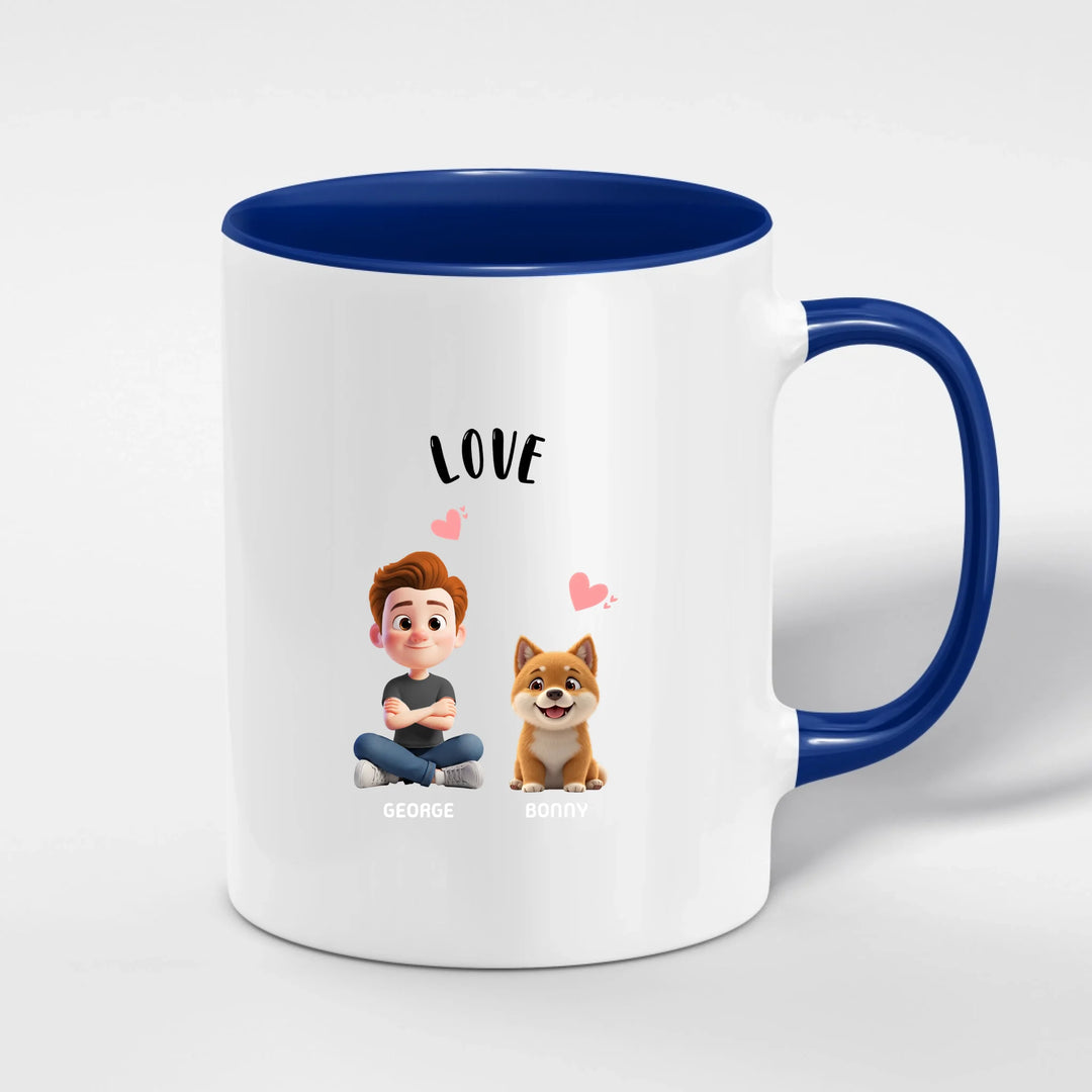 Personalized Ceramic Mug with Color Inside | PAWNI