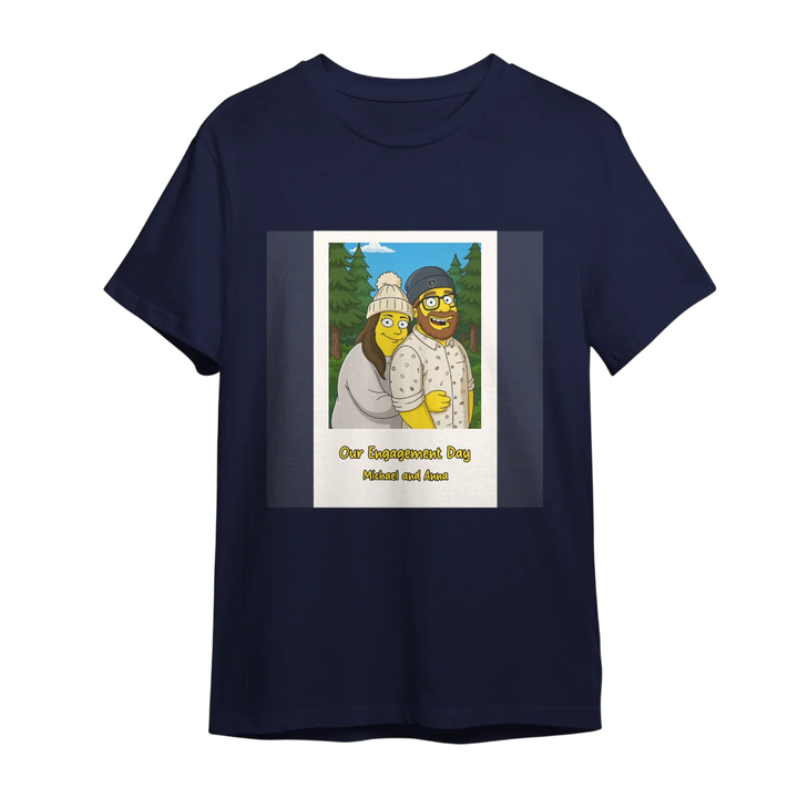 T-shirt Navy Blue | Couples | PAWNI