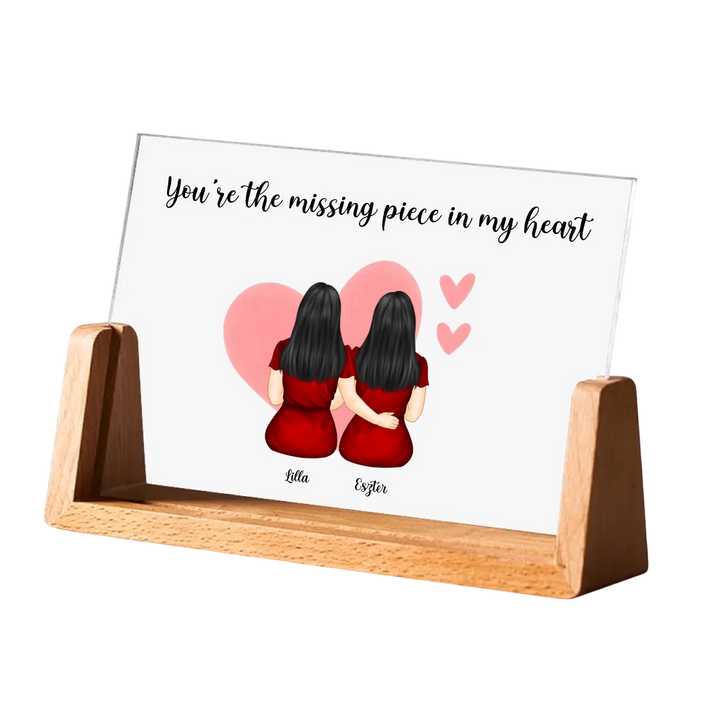 Custom Shape Acrylic Plaque | Couples | PAWNI