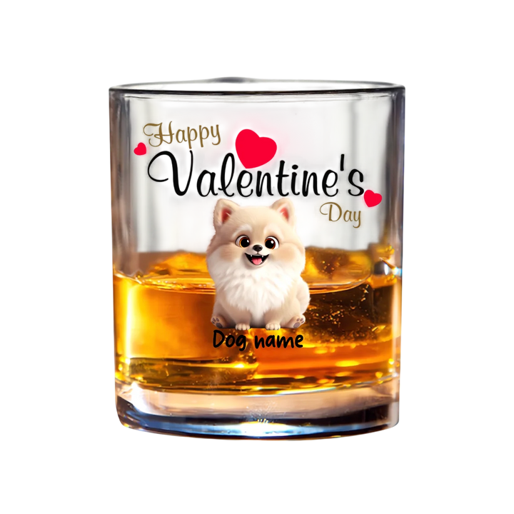 Round Whiskey Glass | VALENTINE'S DAY | PAWNI