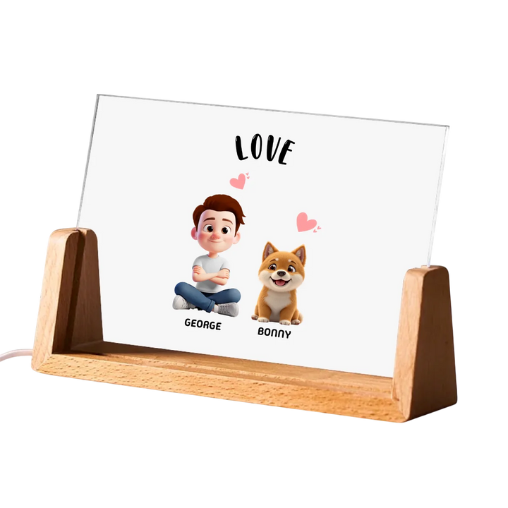 Custom Shape Acrylic Plaque | DOG/CAT MOM | PAWNI